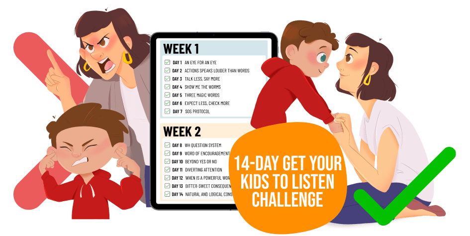 14 day get your kids to listen challenge featured image