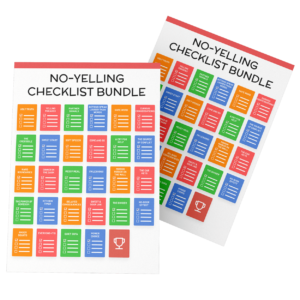 No Yelling Checklist Bundle