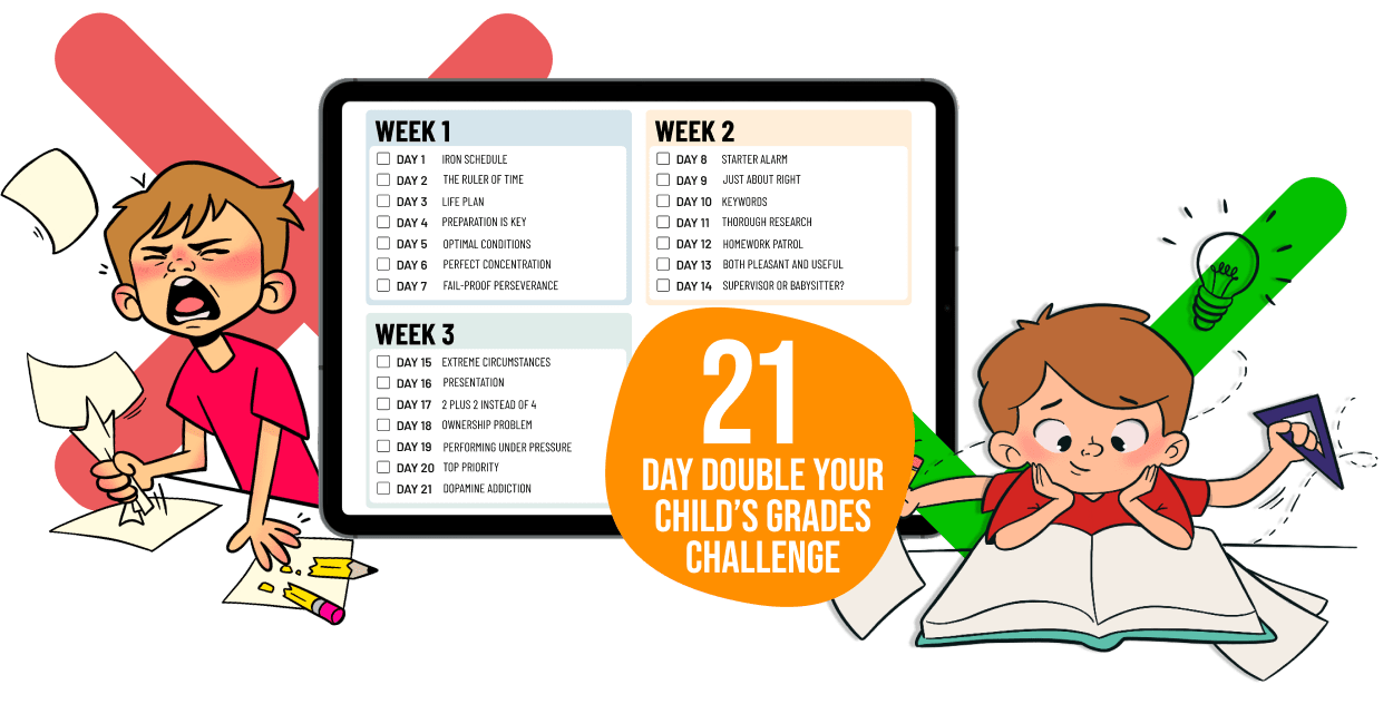 21-Day Double Your Child’s Grades Challenge