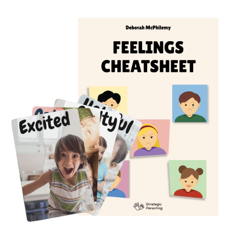 emotion cards feelings cheatsheet mockup