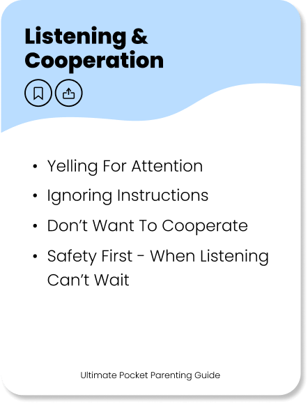 listening and cooperation