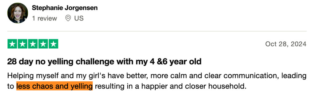 stephanie j. no yelling