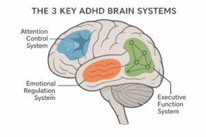 the 3 key adhd brain systems